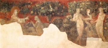  Paolo Pintura Art%C3%ADstica - Creación de Eva y el pecado original Renacimiento temprano Paolo Uccello